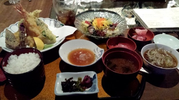 Our last dinner in Okinawa. We miss all of the yummy food!