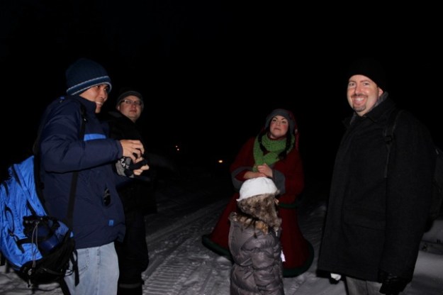 We were greeted by this cute elf after getting dropped off!