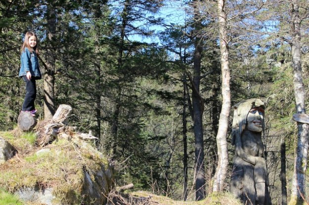 Mia on our hike around Mt. Floyen.