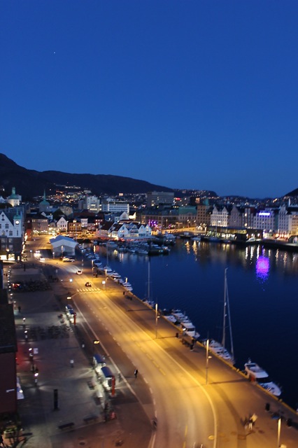 The beautiful view from the bell tower where we stayed in Bergen.