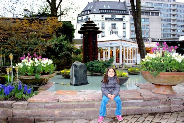 Mia enjoying a nice relaxing break at the park.