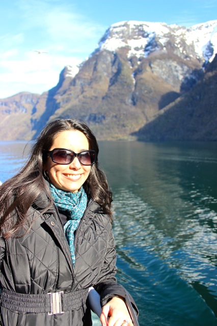 Me enjoying the amazing views at the end of our cruise! Ready to do it again!