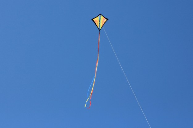 A simple kite flying at the beach (New Smyrna Beach, Florida).