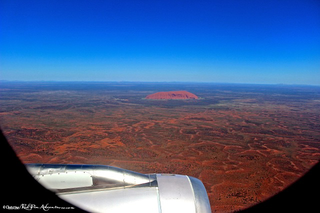 Ayers Rock from a Plane