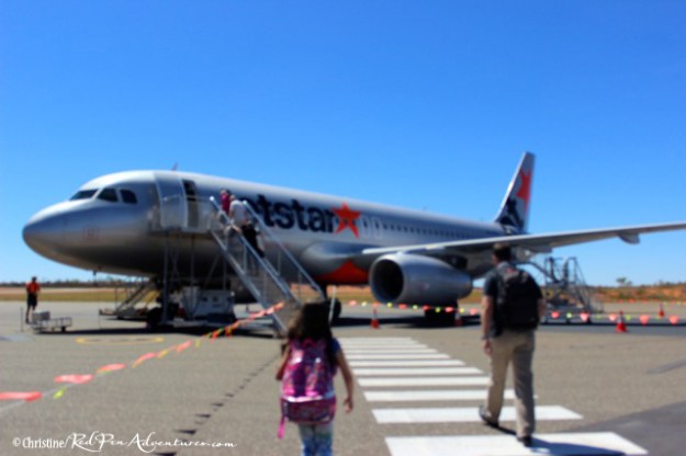 Boarding at the Ayers Rock Airport